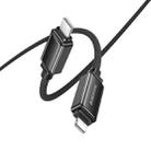 Borofone BU53 Meteor 1.2m PD27W USB-C / Type-C to 8 Pin Charging Data Cable(Black) - 2