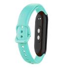 12mm Solid Color Silicone Watch Band(Teal) - 1