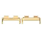For Huawei Band 9 / 9 NFC 1 Pair Stainless Steel Metal Watch Band Connector(Gold) - 1