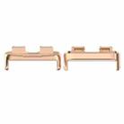 For Huawei Band 9 / 9 NFC 1 Pair Stainless Steel Metal Watch Band Connector(Rose Gold) - 1