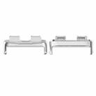 For Huawei Band 9 / 9 NFC 1 Pair Stainless Steel Metal Watch Band Connector(Silver) - 1