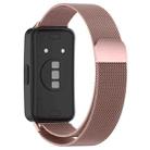 For Huawei Band 9 / 9 NFC Milanese Metal Watch Band(Rose Pink) - 2