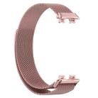 For Huawei Band 9 / 9 NFC Milanese Metal Watch Band(Rose Pink) - 3