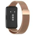 For Huawei Band 9 / 9 NFC Milanese Metal Watch Band(Rose Gold) - 2