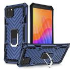 For Huawei Y5p Cool Armor PC + TPU Shockproof Case with 360 Degree Rotation Ring Holder(Blue) - 1