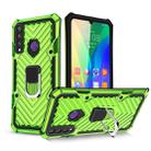 For Huawei Y6p Cool Armor PC + TPU Shockproof Case with 360 Degree Rotation Ring Holder(Green) - 1