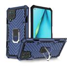For Huawei P40 lite Cool Armor PC + TPU Shockproof Case with 360 Degree Rotation Ring Holder(Blue) - 1