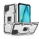 For Huawei P40 lite Cool Armor PC + TPU Shockproof Case with 360 Degree Rotation Ring Holder(Silver) - 1