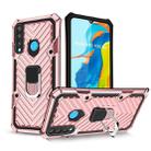 For Huawei P30 lite Cool Armor PC + TPU Shockproof Case with 360 Degree Rotation Ring Holder(Rose Gold) - 1