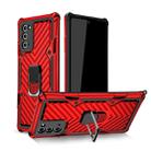 For Samsung Galaxy Note20 Cool Armor PC + TPU Shockproof Case with 360 Degree Rotation Ring Holder(Red) - 1