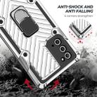 For Samsung Galaxy Note20 Cool Armor PC + TPU Shockproof Case with 360 Degree Rotation Ring Holder(Silver) - 3
