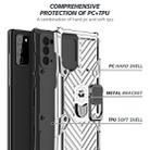 For Samsung Galaxy Note20 Cool Armor PC + TPU Shockproof Case with 360 Degree Rotation Ring Holder(Silver) - 4