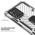 For Samsung Galaxy Note20 Cool Armor PC + TPU Shockproof Case with 360 Degree Rotation Ring Holder(Silver) - 5