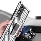 For Samsung Galaxy Note20 Cool Armor PC + TPU Shockproof Case with 360 Degree Rotation Ring Holder(Silver) - 7