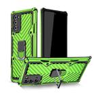 For Samsung Galaxy Note20 Ultra Cool Armor PC + TPU Shockproof Case with 360 Degree Rotation Ring Holder(Green) - 1