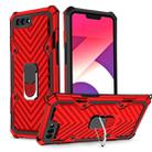 For OPPO A3s / A5 (AX5) Cool Armor PC + TPU Shockproof Case with 360 Degree Rotation Ring Holder(Red) - 1