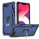 For OPPO A3s / A5 (AX5) Cool Armor PC + TPU Shockproof Case with 360 Degree Rotation Ring Holder(Blue) - 1