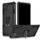 For OPPO Realme C11 Cool Armor PC + TPU Shockproof Case with 360 Degree Rotation Ring Holder(Black) - 1