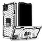 For OPPO Realme C11 Cool Armor PC + TPU Shockproof Case with 360 Degree Rotation Ring Holder(Silver) - 1