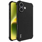 For iPhone 16 imak Shockproof Airbag TPU Phone Case(Matte Black) - 1