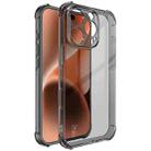 For iPhone 16 Pro imak Shockproof Airbag TPU Phone Case(Transparent Black) - 1