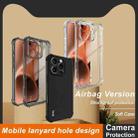 For iPhone 16 Pro imak Shockproof Airbag TPU Phone Case(Transparent Black) - 2