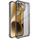 For iPhone 16 Pro Max imak Shockproof Airbag TPU Phone Case(Transparent Black) - 1