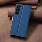 For Samsung Galaxy S21+ 5G Color Matching RFID Anti-theft Leather Phone Case(Blue) - 3