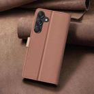 For Samsung Galaxy S24+ 5G Color Matching RFID Anti-theft Leather Phone Case(Brown) - 3