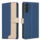 For Samsung Galaxy S24+ 5G Color Matching RFID Anti-theft Leather Phone Case(Blue) - 1