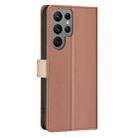 For Samsung Galaxy S25 Ultra 5G Color Matching RFID Anti-theft Leather Phone Case(Brown) - 3