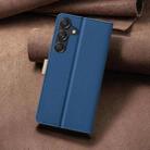 For Samsung Galaxy A24 4G Color Matching RFID Anti-theft Leather Phone Case(Blue) - 3