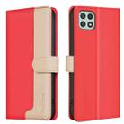 For Samsung Galaxy A25 5G Color Matching RFID Anti-theft Leather Phone Case(Red) - 1
