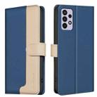 For Samsung Galaxy A32 5G Color Matching RFID Anti-theft Leather Phone Case(Blue) - 1