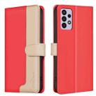 For Samsung Galaxy A72 Color Matching RFID Anti-theft Leather Phone Case(Red) - 1