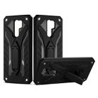 Shockproof TPU + PC Protective Case with Holder For Xiaomi Redmi 9 (Black) - 1