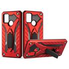 Shockproof TPU + PC Protective Case with Holder For Samsung Galaxy A21s (Red) - 1