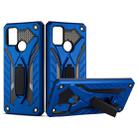 Shockproof TPU + PC Protective Case with Holder For Samsung Galaxy A21s (Blue) - 1