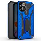 For iPhone 12 / 12 Pro Shockproof TPU + PC Protective Case with Holder(Blue) - 1