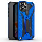 For iPhone 12 Pro Max Shockproof TPU + PC Protective Case with Holder(Blue) - 1