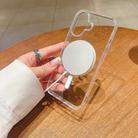 For iPhone 17 Large Hole Camera MagSafe Magnetic Clear Acrylic TPU Case(Transparent) - 2