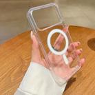 For iPhone 17 Pro Max Large Hole Camera MagSafe Magnetic Clear Acrylic TPU Case(Transparent) - 1