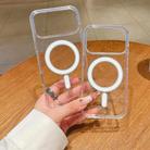 For iPhone 17 Pro Max Large Hole Camera MagSafe Magnetic Clear Acrylic TPU Case(Transparent) - 2