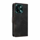 For vivo Y28 4G Embossed Rhombus Starry Leather Phone Case(Black) - 3