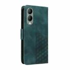 For vivo Y17s / Y36i 5G Embossed Rhombus Starry Leather Phone Case(Green) - 3