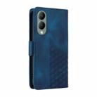 For vivo Y17s / Y36i 5G Embossed Rhombus Starry Leather Phone Case(Blue) - 3