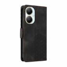 For vivo Y35M+ / Y35+ / Y27 4G Embossed Rhombus Starry Leather Phone Case(Black) - 3