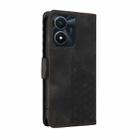 For vivo Y02s / Y56 5G Global Embossed Rhombus Starry Leather Phone Case(Black) - 3