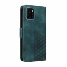 For vivo Y15A 4G Global / Y01 Embossed Rhombus Starry Leather Phone Case(Green) - 3