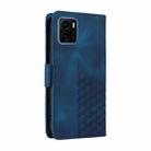 For vivo Y15A 4G Global / Y01 Embossed Rhombus Starry Leather Phone Case(Blue) - 3